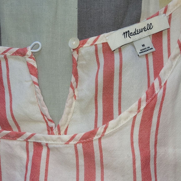 Madewell Side Tie Tank in Marcia Stripe, VGUC, Size M - Picture 7 of 8